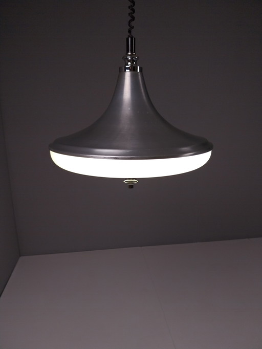 Lampada a sospensione vintage UFO in stile spaziale, anni '70