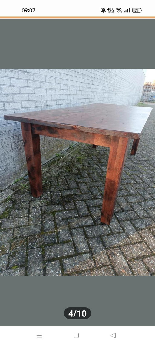 Teak dining table