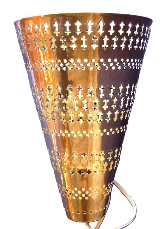 Image 1 of Hans BERGSTROM (1910-1996) Conical brass ceiling light