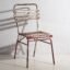 Antique red and white terrace chairs (c.1920). Set of 4 pieces – Garden chairs, Wood, Iron (photo 33 of 40)