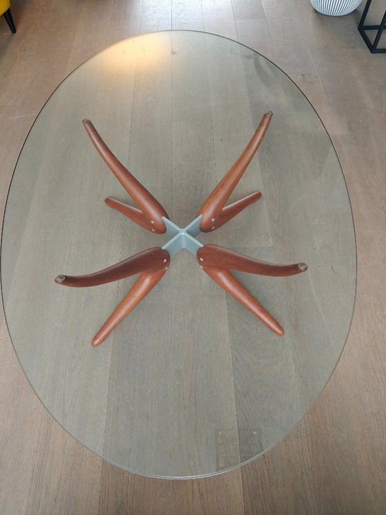 Image 1 of Porada Denuo Salontafel – Italiaans Design – Massief Hout & Glas