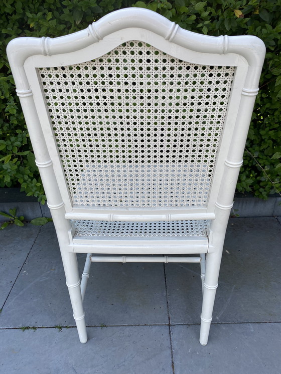 Image 1 of 6 Vintage Faux Bamboo Chairs Jonathan Adler
