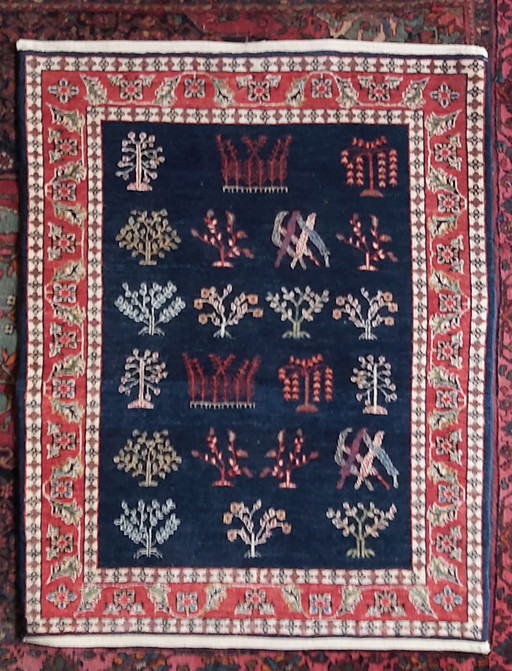 Alfombra persa iraní pequeña hecha a mano Bakhtiari