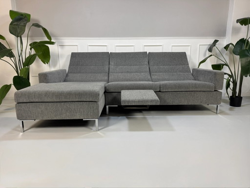 Brühl Tomo Designer Sofa Couch Grau Stoff Relaxfunktion