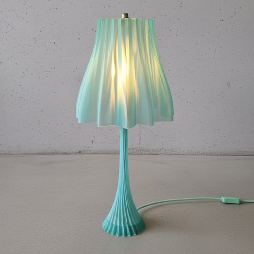 Green Sculptural Table Lamp 55 cm
