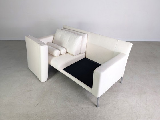 Image 1 of 2x Original Walter Knoll Zweisitzer Sofa Design Couch Jason Leder