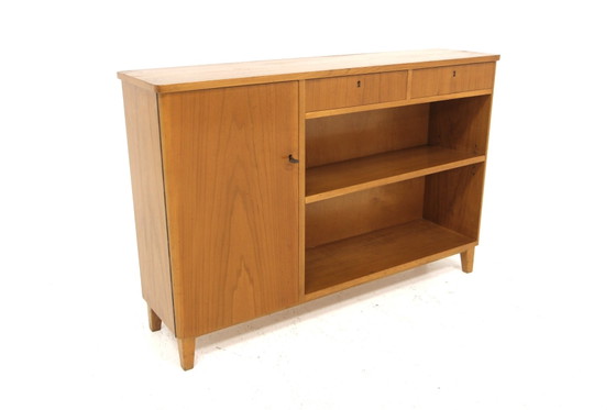 Bibliothèque Scandinave Vintage en Orme, 1930, Scandinavian (photo 8 sur 8)