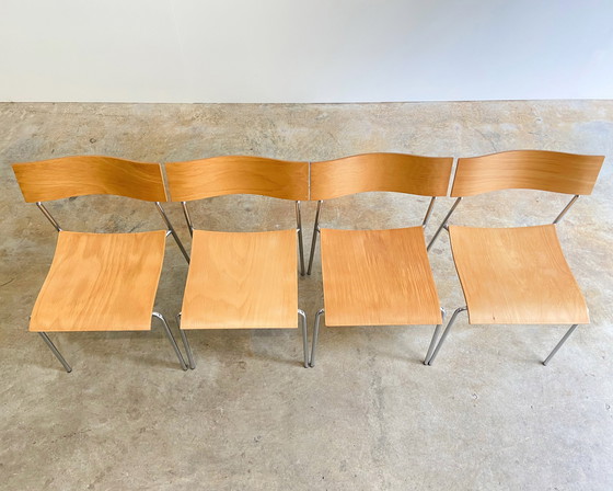 Image 1 of 4X Lammhults Campus Vintage Eetkamerstoel