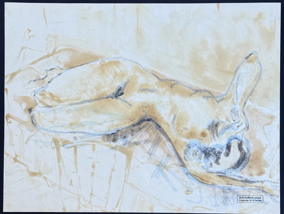 Image 1 of Jean Marie Planque - 1970 - Magnifico dipinto di nudo