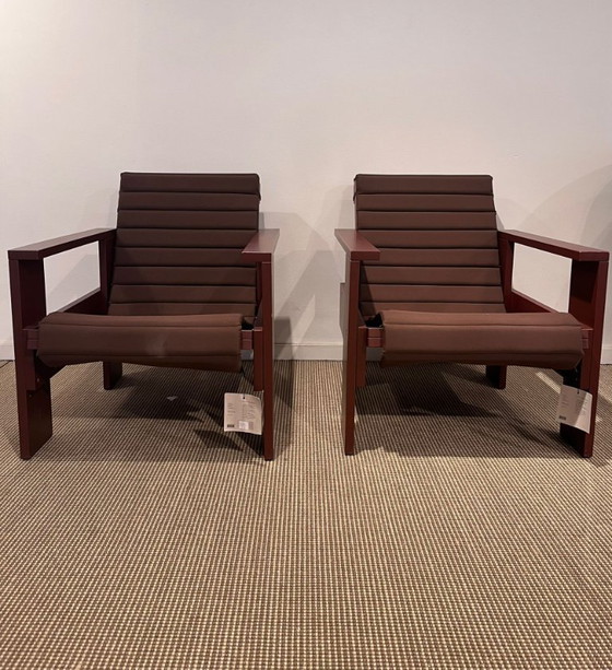 Image 1 of 1 Set bestehend aus 2 HAY Crate Lounge-Sesseln und 1 Beistelltisch