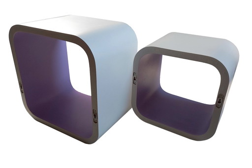 Etagères Vintage • Éléments Modulables • Bois Laqué • 1970-1980