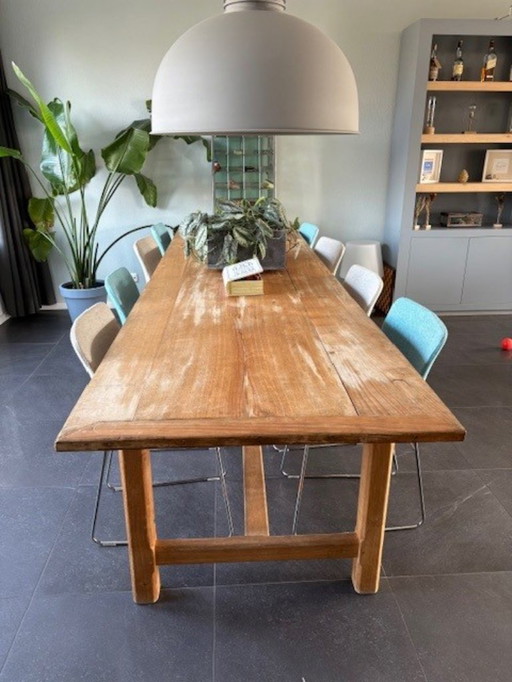 Oak dining table 360x95 cm