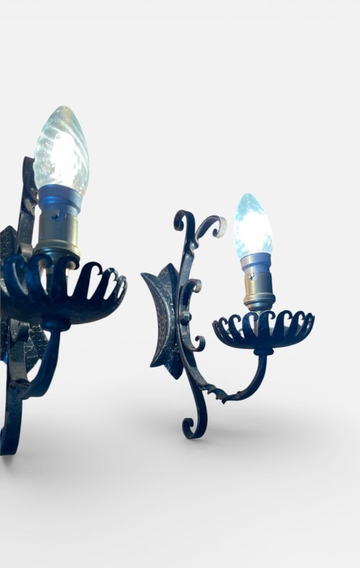 Appliques vintage fer forgé style gothique rustique