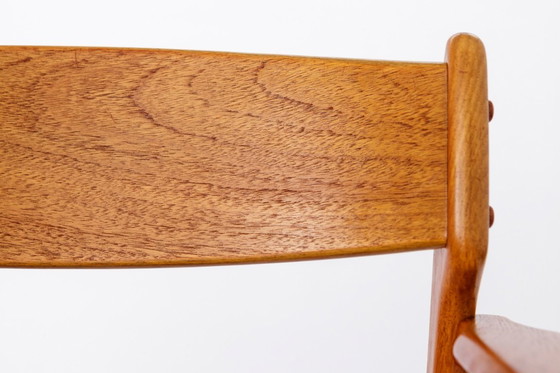Image 1 of Erik Buch Teak Armchair, Denmark 1960s | Danish Mid-Century Modern Dining Chair, Restored & Reupholstered Vintage Design