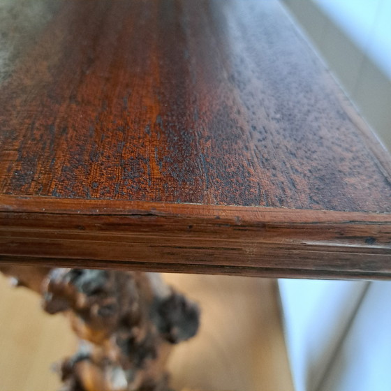 Image 1 of Brutalistische bijzettafel wijnranken vintage
