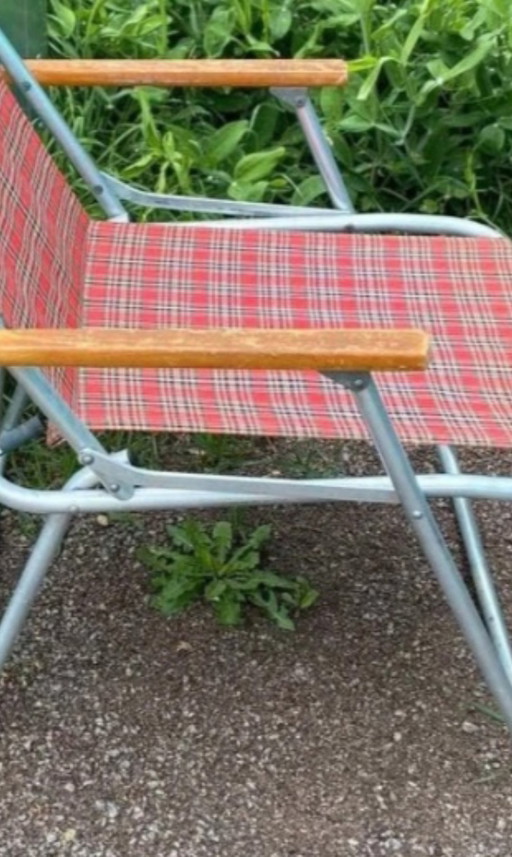 chaise pliante vintage, chaise de camping, chaise de jardin