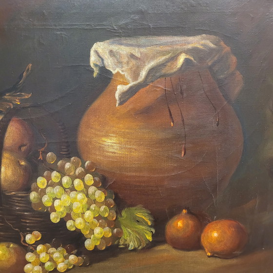 Image 1 of "Bodegón De Frutas", Escuela Sevillana, J. Hernández, S. Xx - España