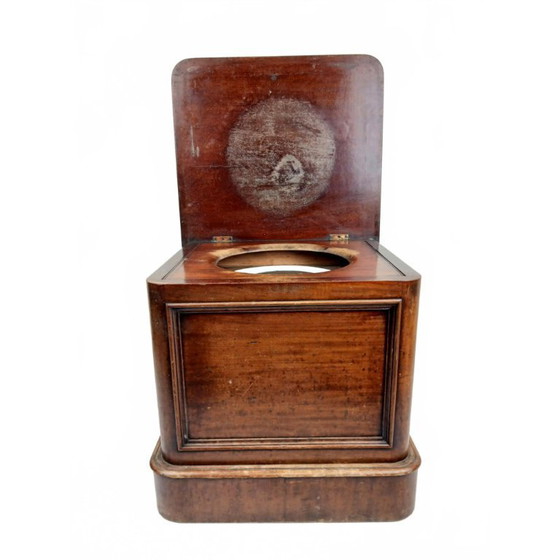 Image 1 of Antieke Victoriaanse Nachtspiegel / Commode / Pot