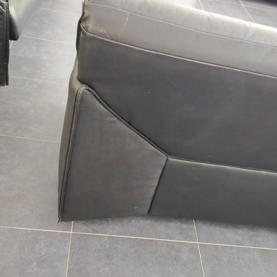 Image 1 of Jori black leather armchairs vintage