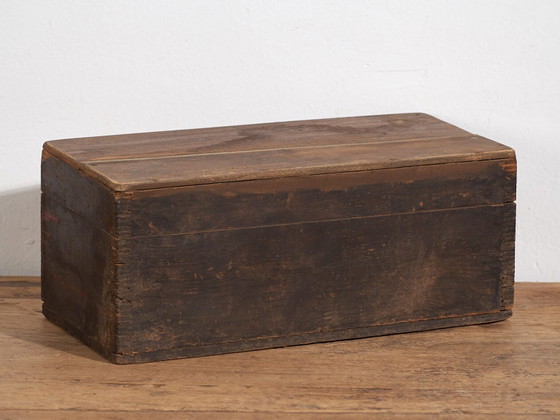 Antiker rot lackierter Koffer (ca. 1900) #40 – Aufbewahrungsschrank (photo 37 of 39)