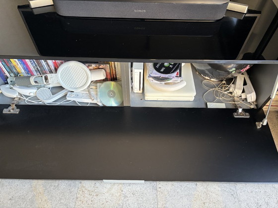 Image 1 of Aparador moderno – negro alto brillo – 240 cm