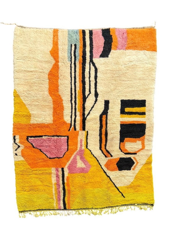 Marokkanischer Berberteppich 230 x 300 cm, moderner Wohnzimmerteppich, authentischer marokkanischer Teppich (photo 2 of 12)