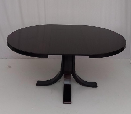 Image 1 of Table ronde en bois à rallonge, années 60