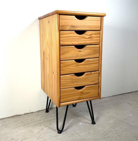 Image 1 of Chest of drawers on hairpin legs, Scandinavian style