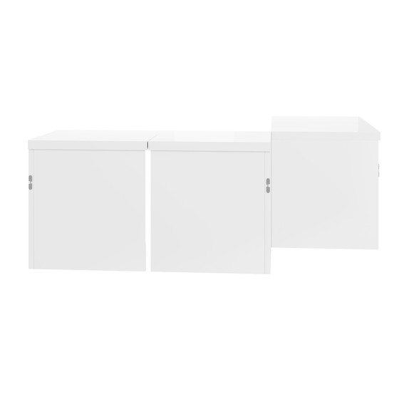 Image 1 of Urban Meuble White Glossy square coffee table, table top with free combination UVVEDS