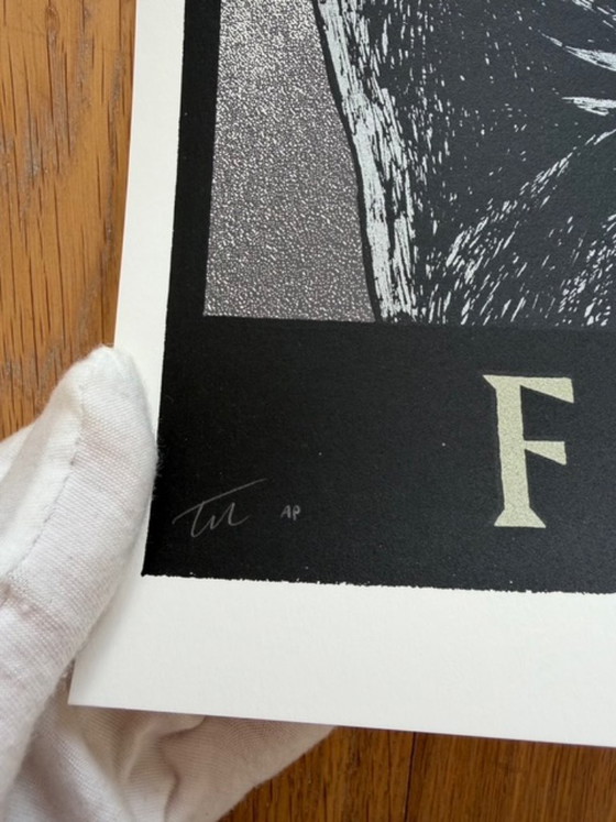 Image 1 of Foo Fighters, Bern-poster door Tommy Davidson-Hawley – handgedrukte 4-kleuren zeefdruk, UK