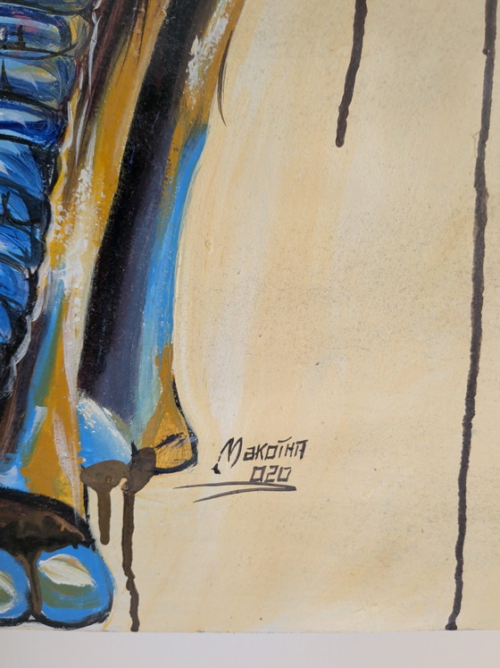 Image 1 of Painting of colorful elephant