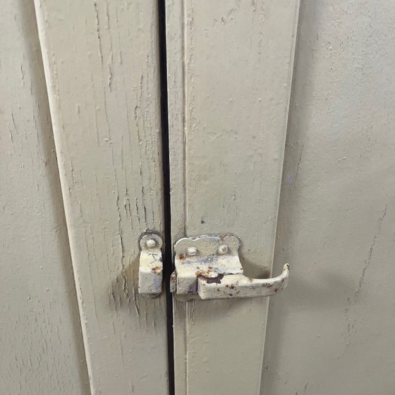 Image 1 of Antiek botergeel keukendressoir, eind 19e - begin 20e eeuw