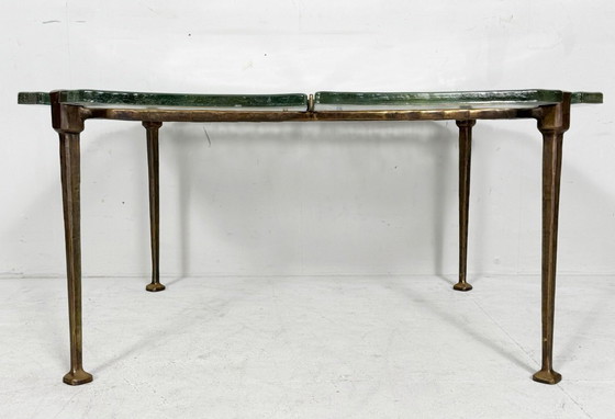 Image 1 of Brutalist side table/coffee table from the 1980s by Lothar Klute, Germany.