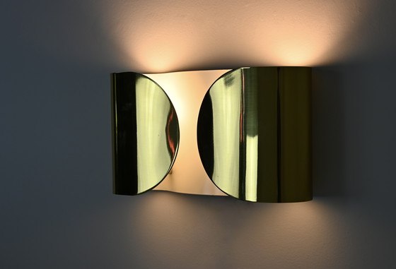Image 1 of Golden Foglio Wandleuchte von Tobia & Afra Scarpa für Flos, 1960er Jahre