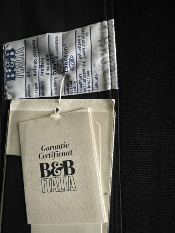 Image 1 of 2 black sofas B&B Italia, model Sity by Antonio Citterio