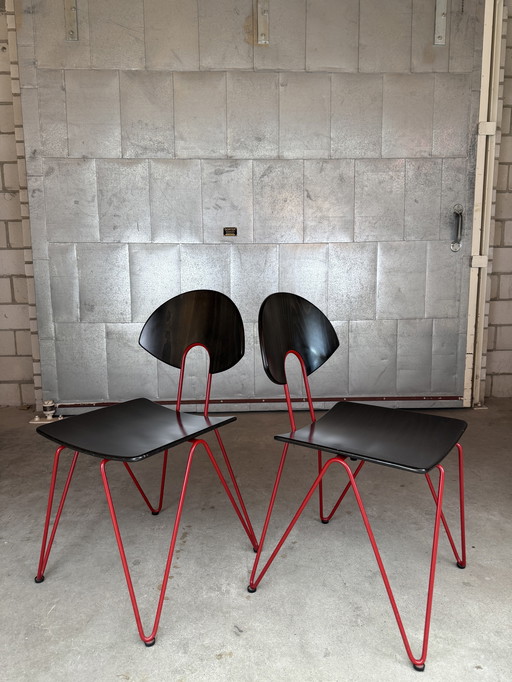 2x Kusch&Co Mikado Chair by Walter Leeman
