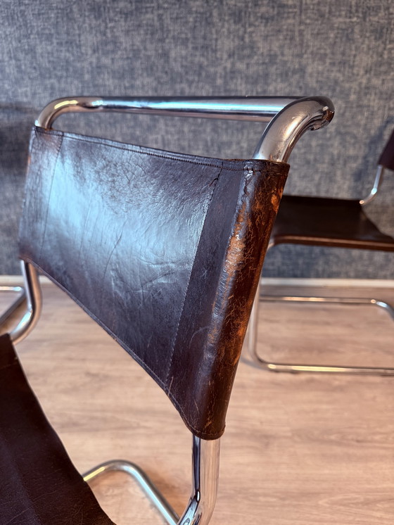 Image 1 of 3 Vintage Mart Stam S 33 Cantilever Chairs for Thonet