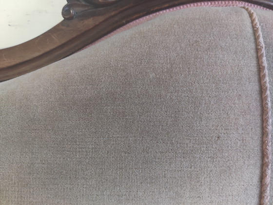 Image 1 of 19th-century mahogany Louis Philippe "butterfly" sofa