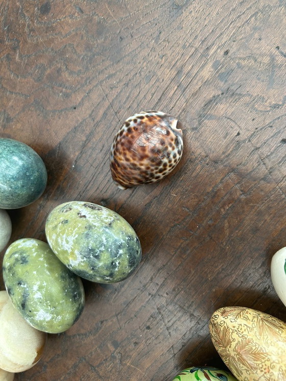 Bowl 44 Decorative Eggs (Natural Stone, Wood, Cloisonné) – Decorative Objects (photo 6 of 9)