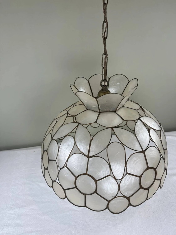 Grande suspension en nacre – Brass, Art Nouveau (photo 3 of 12)