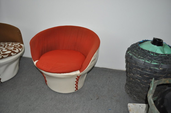 Set of Vintage Tub Chairs, 1970s – Armchairs (photo 5 of 8)