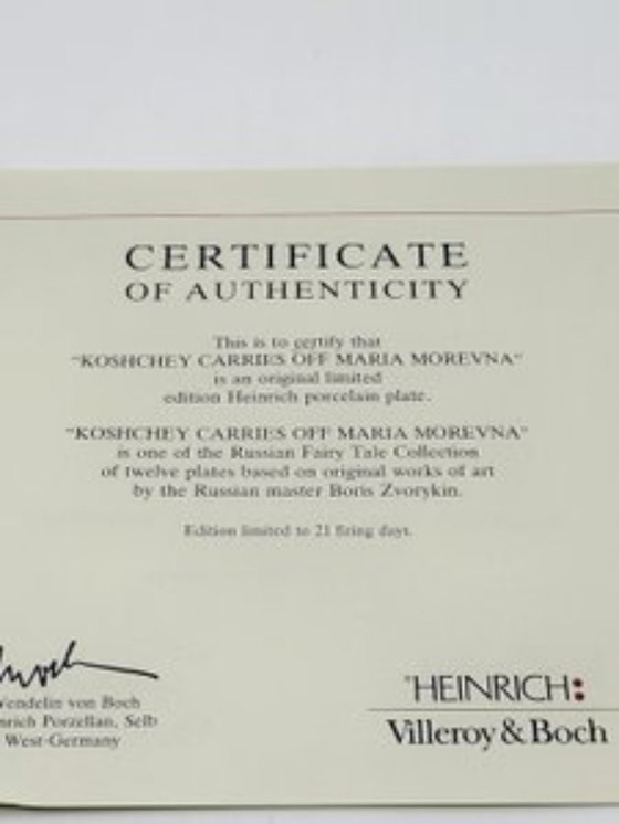 Image 1 of Piatto da collezione Heinrich Villeroy & Boch Fiabe russe