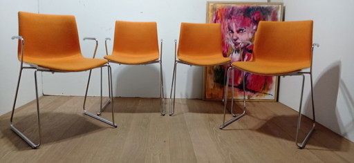 4x Arper Catifa Stuhl
