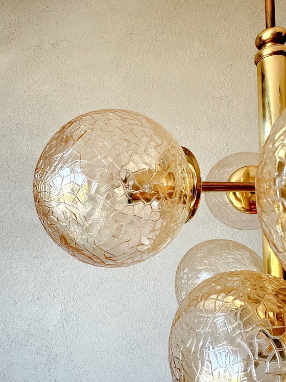 Vintage Kaiser Leuchten Sputnik – Pendant lamps, Glass, Brass (photo 14 of 14)