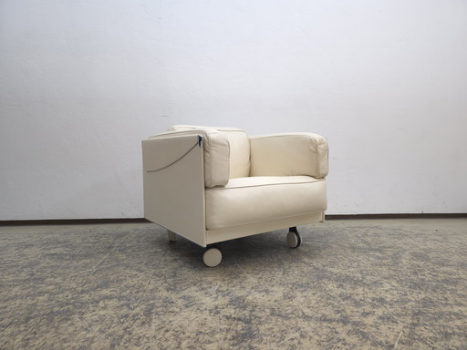 Fauteuil Poltrona Frau Twice Designer Fauteuil en cuir