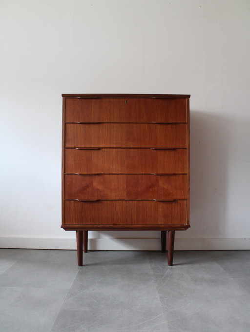 Vintage Danish chest of drawers in teak