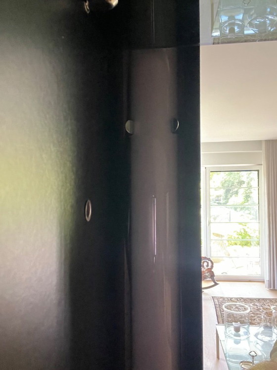 Designer Bookcase – 1973 – Willy Rizzo Style – System RD, Chrome, Wood (photo 10 of 13)