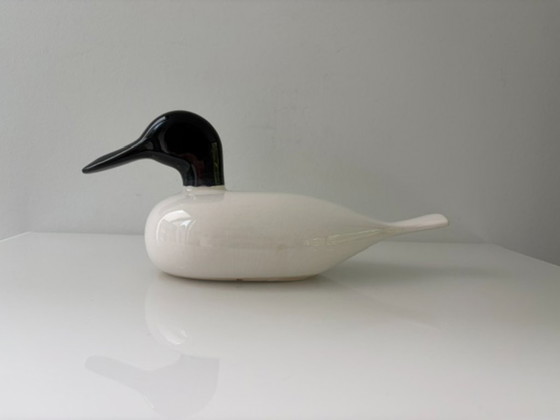 Image 1 of Vintage Scandinavian ceramic duck – stylized design – 32 cm