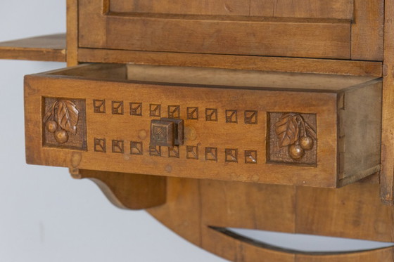 Image 1 of Art Nouveau apothekerskast, jaren 1900