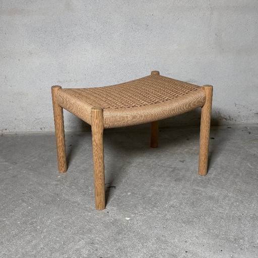Oak ottoman / stool — attributed to Niels O. Møller